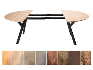 Miami  pull-out table D128 cm, optional color - FSC 100%